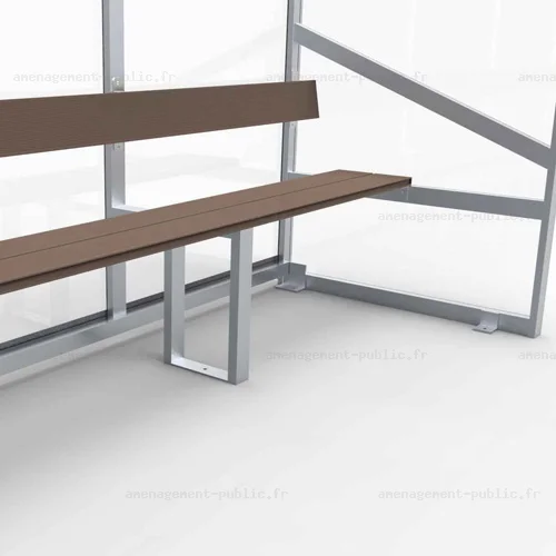 Banc de touche 10 places pour aménagement des stades